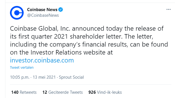 Coinbase twitter