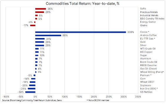 Total return index commodities
